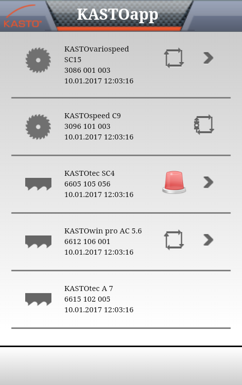 If a malfunction occurs, the app presents a graphic visualisation of the corresponding error message so that the user can react quickly. 