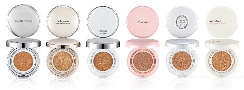 AmorePacific Cushion variants and brands