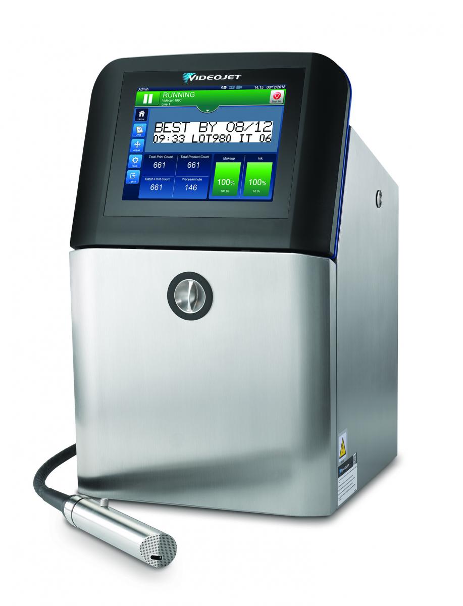 The Videojet 1860 CIJ printer has predictive capabilities such as the industry-first ink build-up sensor that alerts operators of fault conditions up to 8 hours in advance 