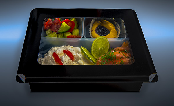 SAS Plus in-flight meal packaging