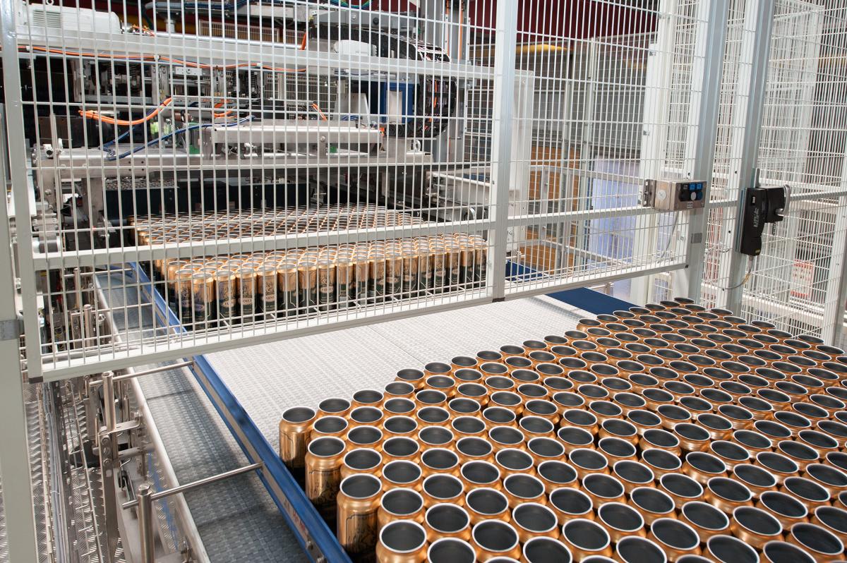 Pressant Universal 1A sweep-off depalletiser - Krones