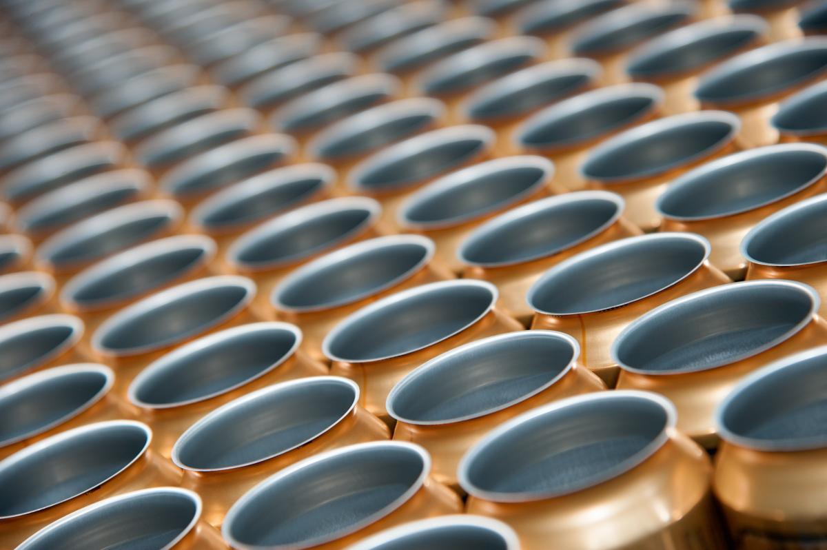 Krones production line for beer cans