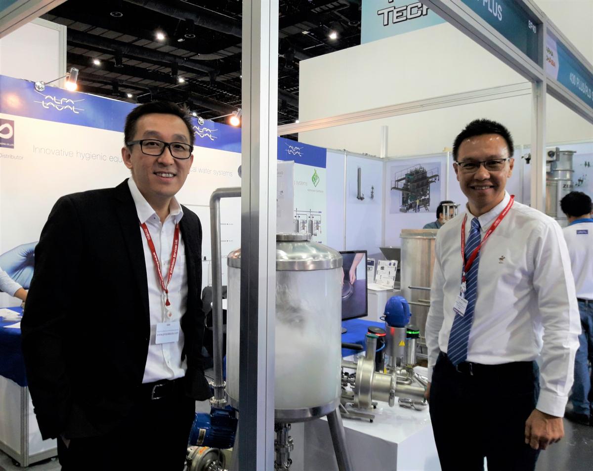 Daniel Ng, Vice President, Food & Water Division, Alfa Laval South East Asia, and Chow Tuck Sing, Sales Director, Hygienic Fluid Handling, Alfa Laval South East Asia