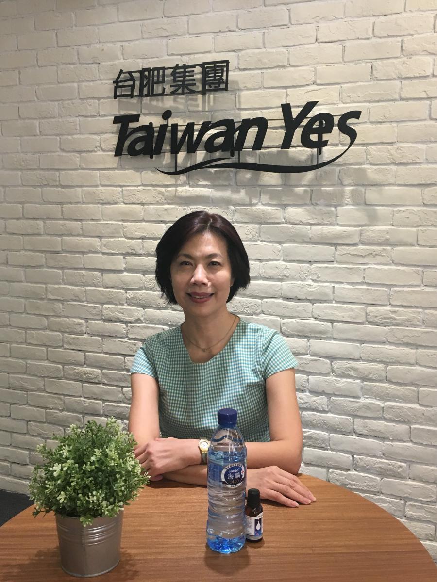 Tina L.A. Huang, president of Taiwan Deep Ocean Water Co., Ltd and Taiwan Fertilizer Co., Ltd