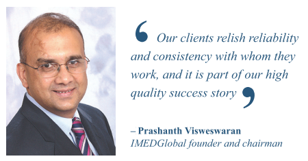 Prashanth Visweswaran, IMEDGlobal founder and chairman