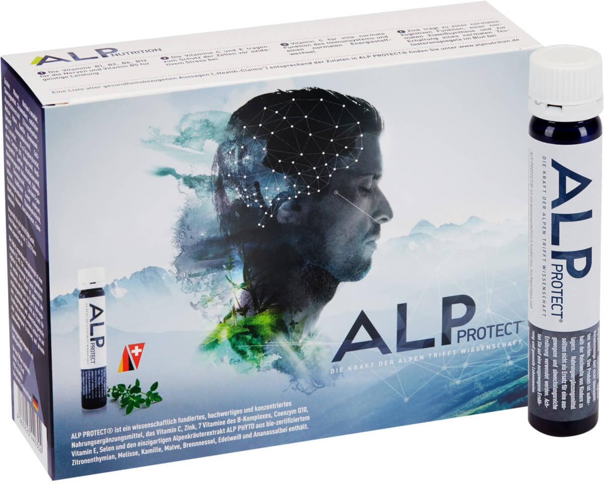 Alp Protect was developed with Germany’s leading neurologists as a supplement for patients suffering from Huntington’s and Alzheimer’s diseases.