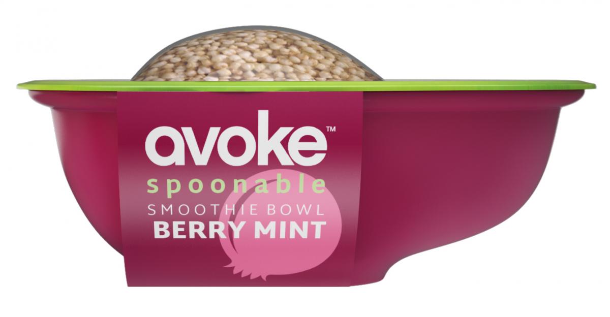 AVOKE spoonable berry mint smoothie
