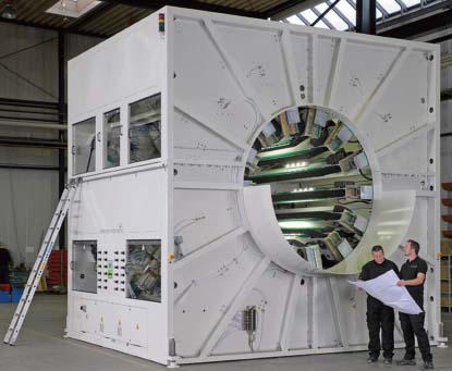 battenfeld-cincinnati offers complete large diameter PO pipe extrusion lines.