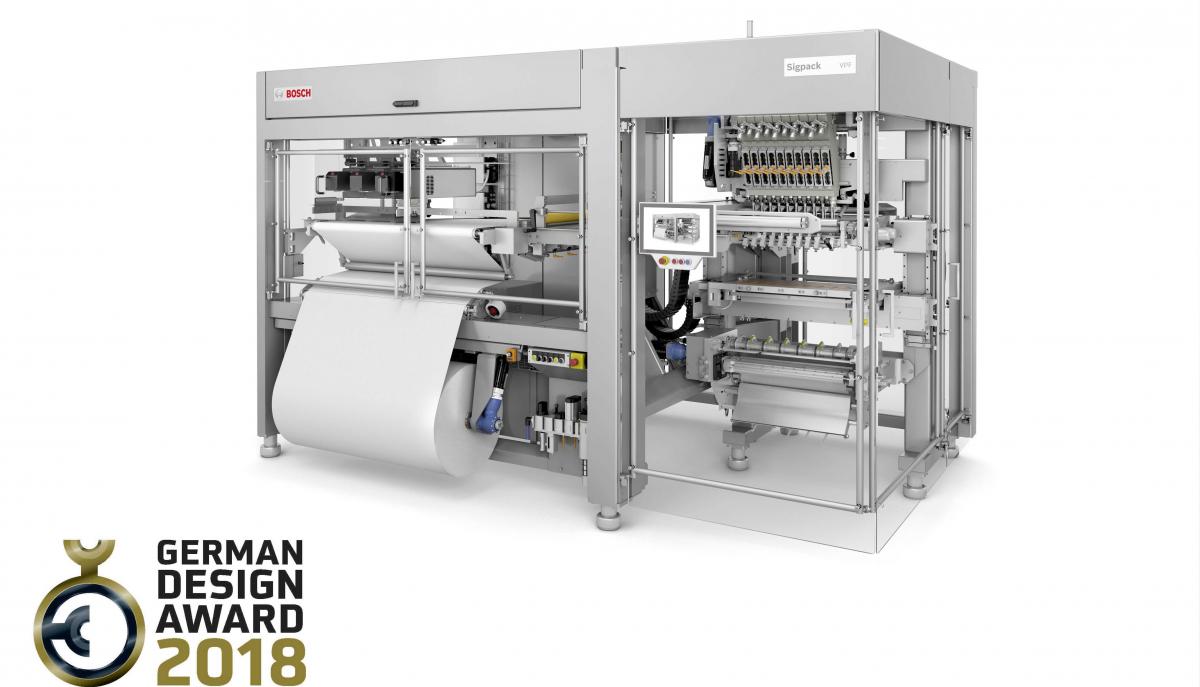 Sigpack VPF (Vertical Platform for Flat Pouches), the first freely scalable flat pouch machine