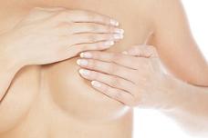 self-exam of left breast