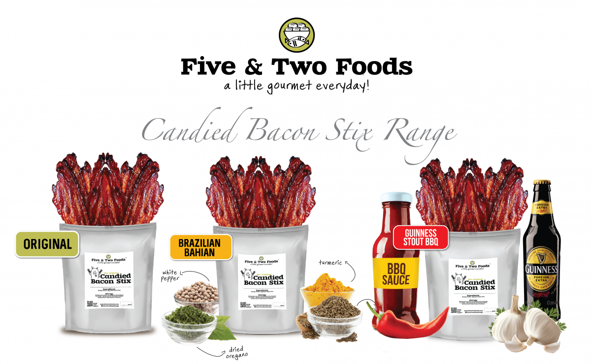 The Candied Bacon Stix from Five & Two Foods