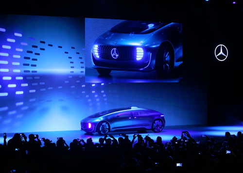 Mercedes Benz F 015 concept car at 2015 CES