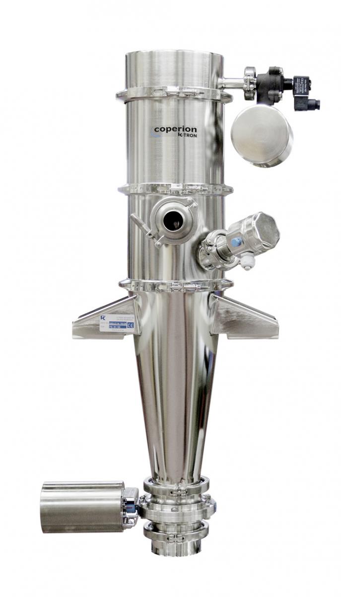 Coperion K-Tron P10 pneumatic conveying vacuum receiver is a perfect solution for sanitary ingredient handling. (Photo: Coperion K-Tron, Niederlenz, Switzerland)