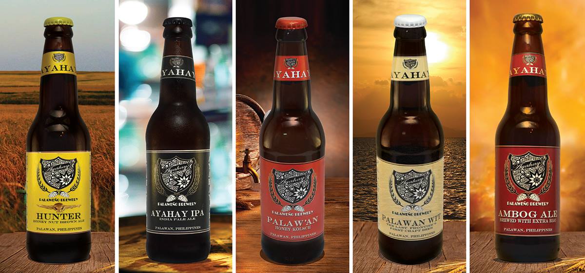 The five core styles available year-round: Ambog (American Amber Ale), Palawan Wit (Belgian-inspired wheat beer), Hunter (Honey Nut Brown Ale), Palaw’an (Honey Kolsch) and Ayahay IPA (India Pale Ale).