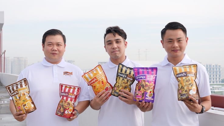 Royale International Food Industries co-founders: Teo Woo Yang, Melvin Wong, and Kenny Ng. (Photo courtesy: Royale)