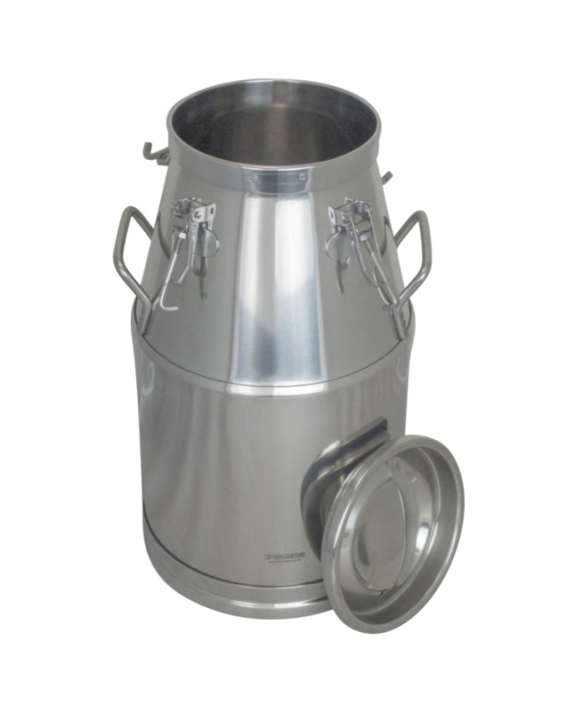 Stainless steel churns
