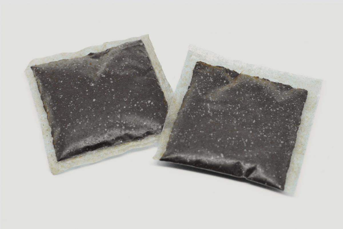 Evoware's edble plastic sachets for instant coffee