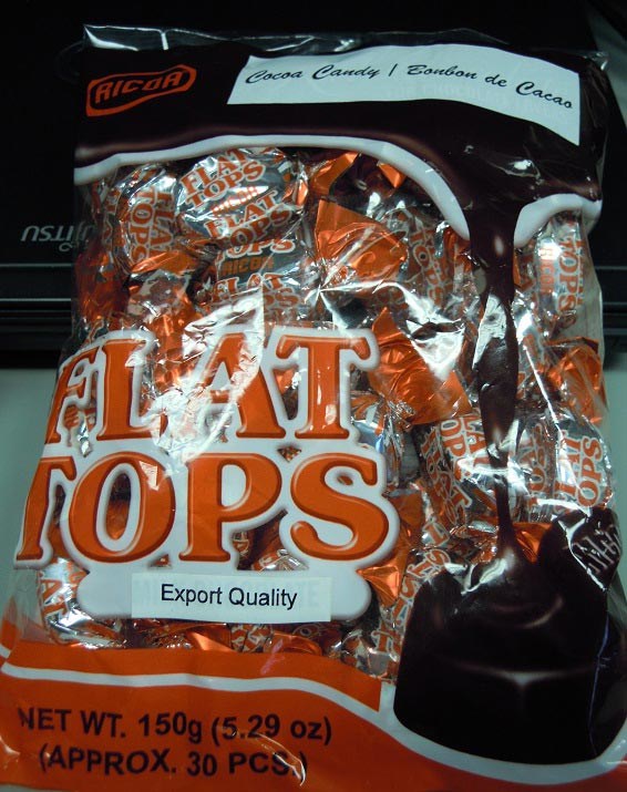 Flat Tops chocolate candy 