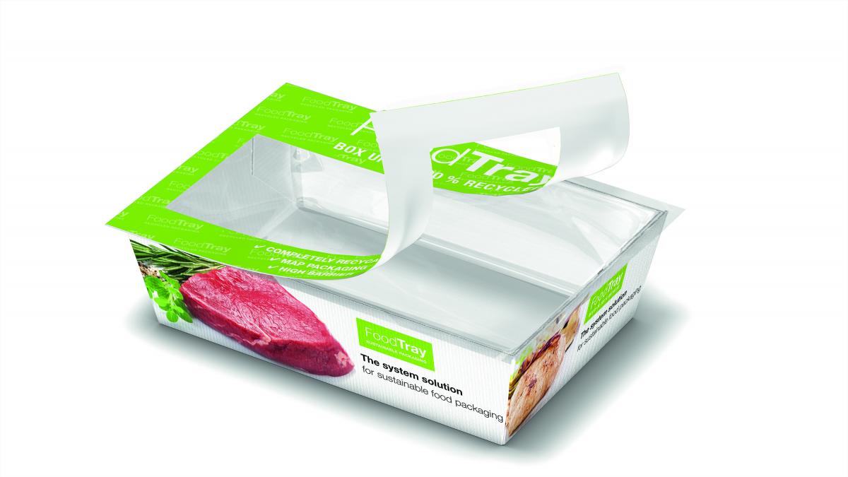 The FoodTray paperboard / film composite solution can be almost completely recycled and is versatile in use. (Photo GEA)