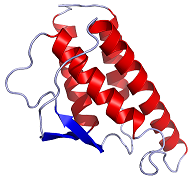 "IL4 Crystal Structure recombinant" by Ramin Herati - Created from PDB 2INT and rendered by me using Pymol. Licensed under Public Domain via Wikimedia Commons