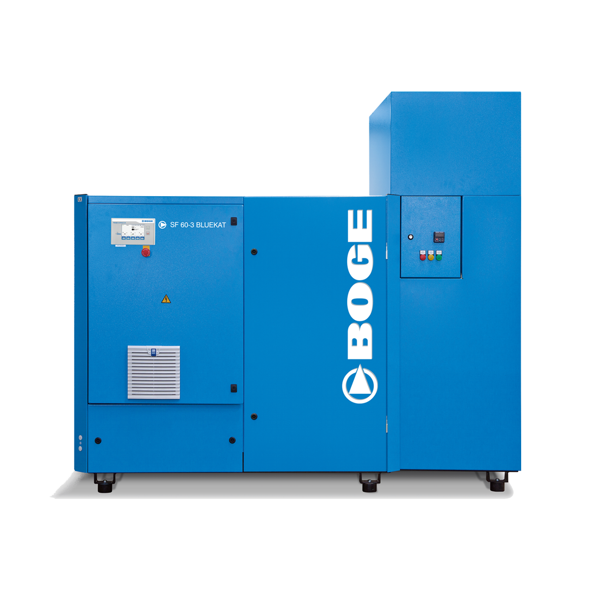 The BOGE BLUEKAT Series produces Class 0 quality oil-free compressed air