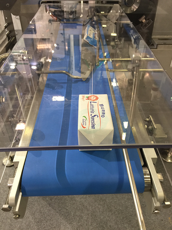 Interroll drum motors installed in Vezzadini packaging machines