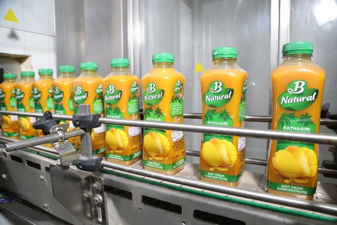 ITC Not from Concentrate (NFC) juices packaged using Sidel equipment