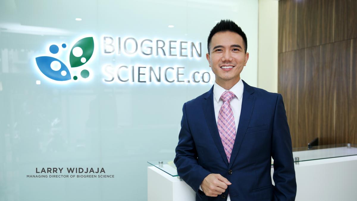 Larry Widjaja, founder and CEO of Biogreen Science