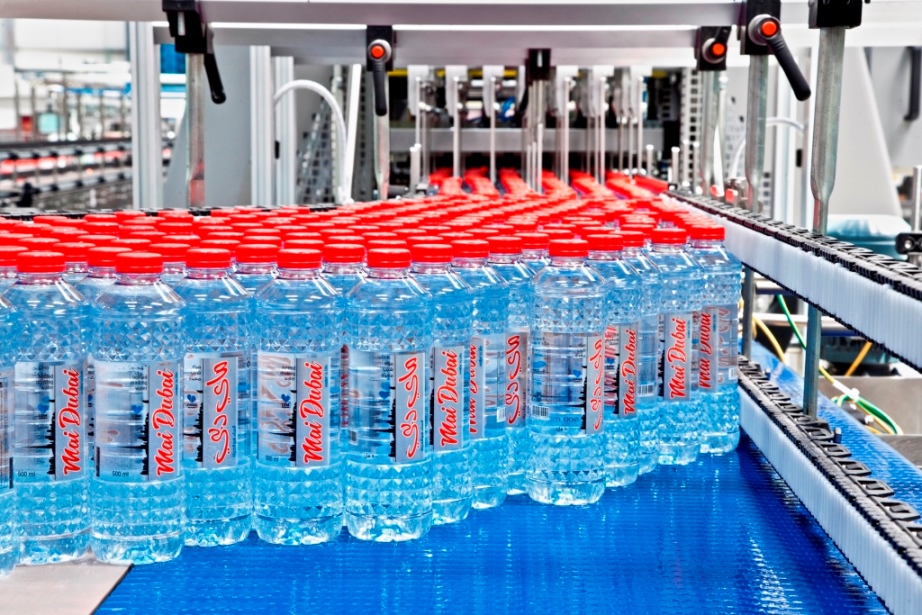 Mai Dubai bottled water production