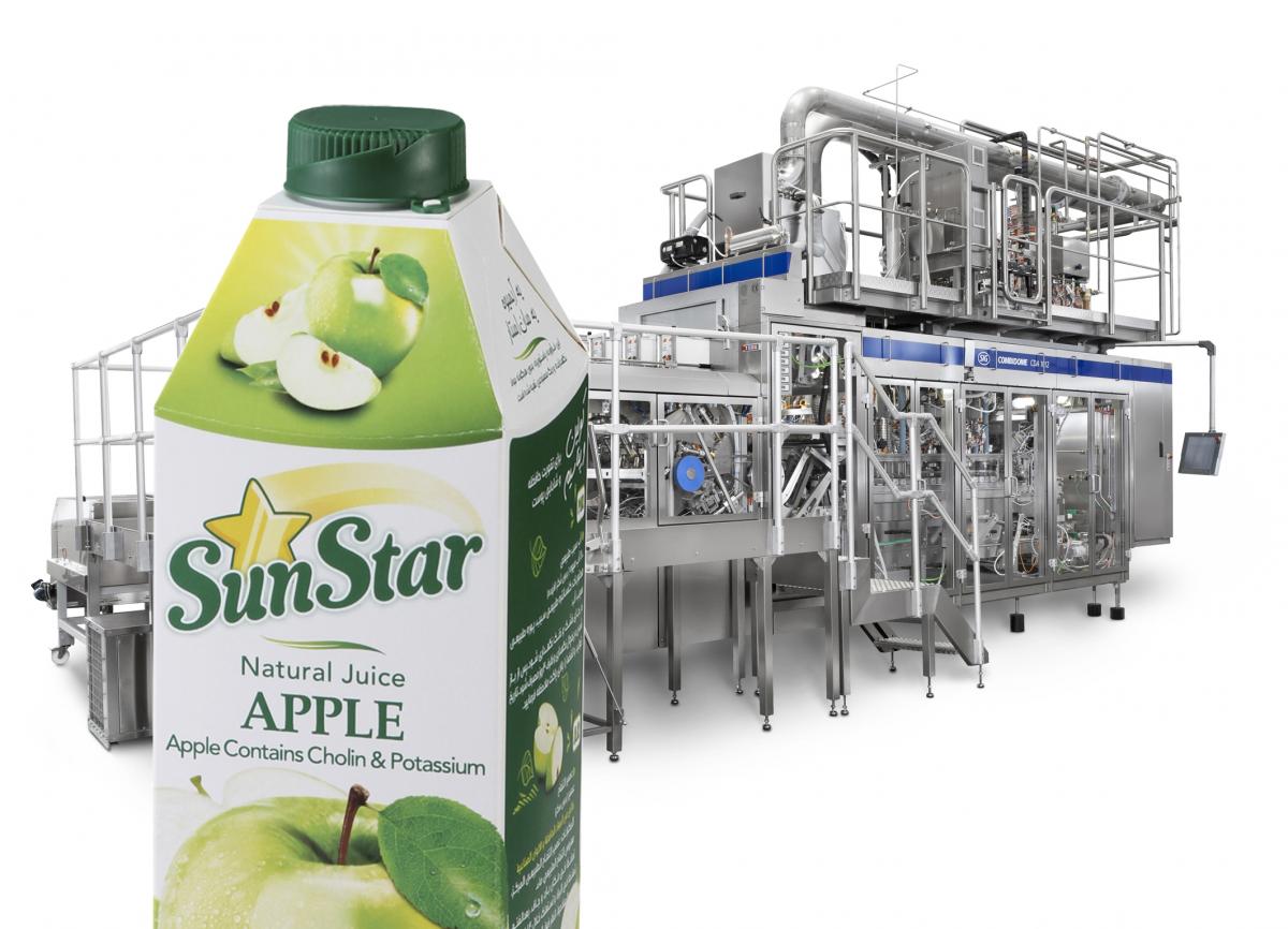 SunStar’ beverages are packaged in combidome from SIG Combibloc