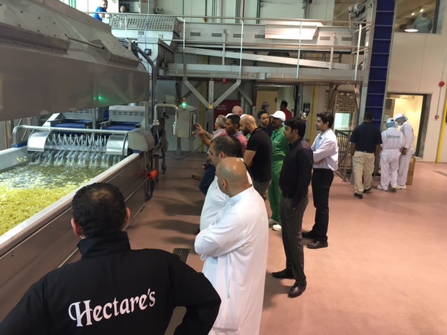 The production line at AlWazzan Foodstuff Industries Group's factory