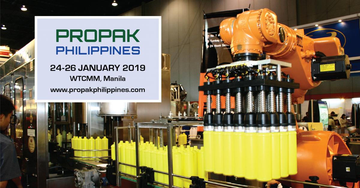 ProPak Philippines - 24-26 January 2019, World Trade Center, Manila