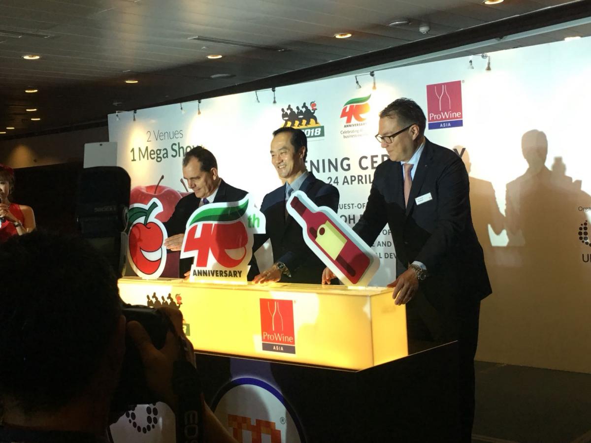 ProWine Asia 2018, opening ceremony