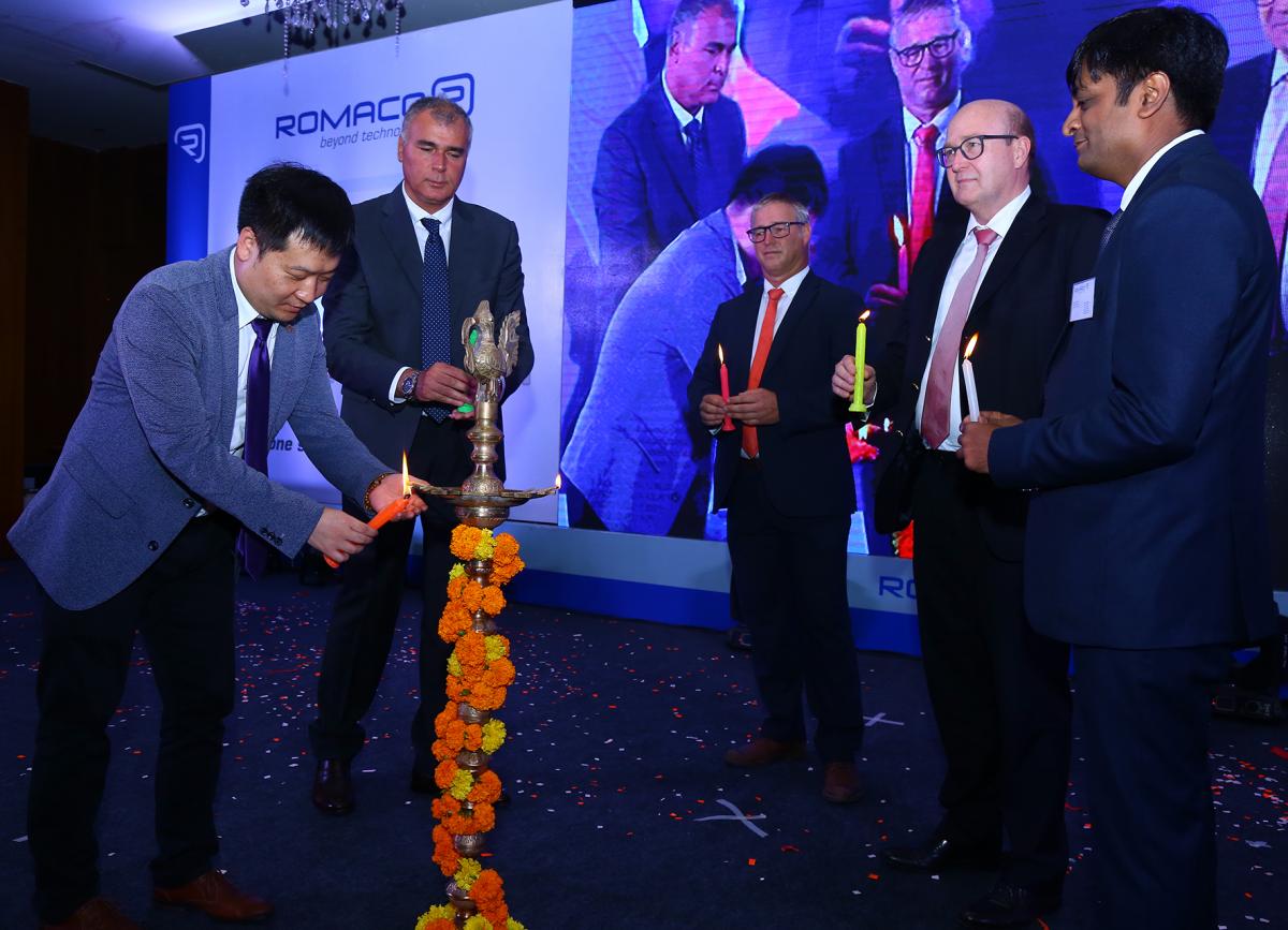 In July, Romaco India officially opened with a Lighting Lamp Ceremony