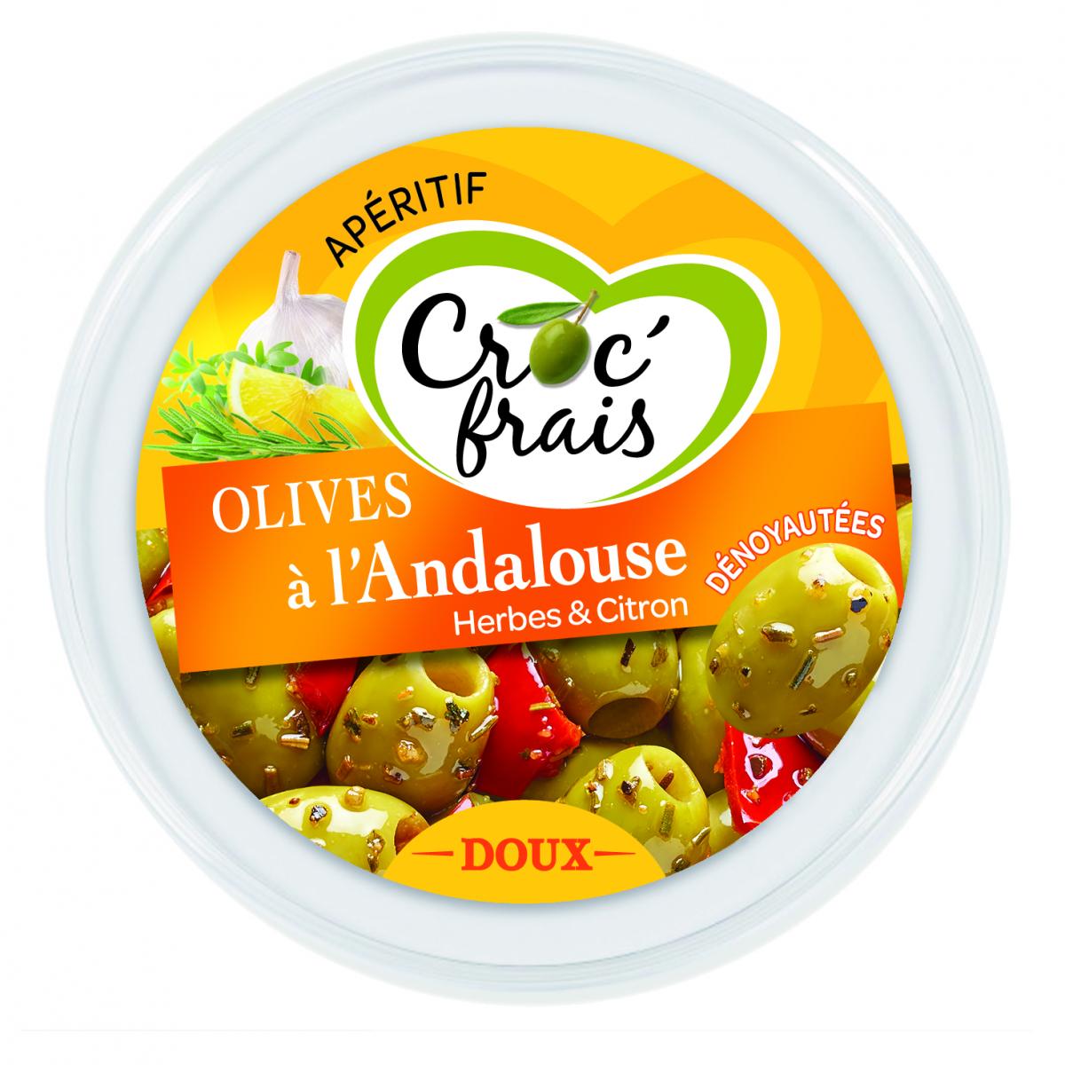 Croc’Frais olives in clear polypropylene pots with EVOH barrier layer from RPC Bebo (Photo: RPC) 