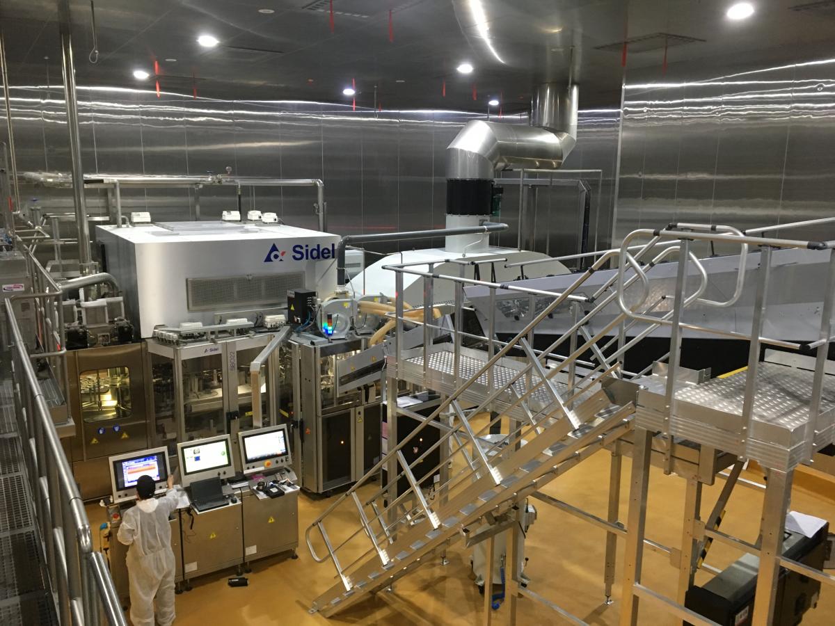 Sidel aseptic packaging lines installed at Yili China