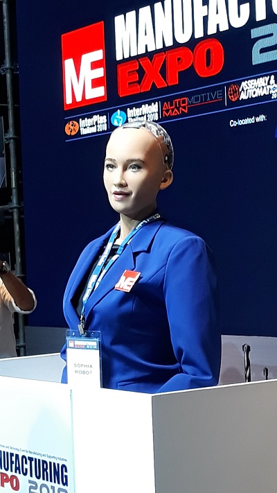 Sophia at Manufacturing Expo 2018