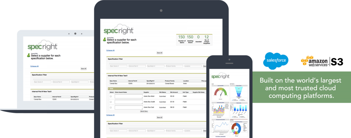 Specright automatic supplier scorecard