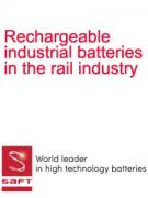 Rechargeable industrial batteries in the rail industry