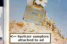 An innovative magazine sampler for Marc Jacobs Daisy