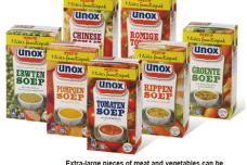 Chunky soup in carton packs