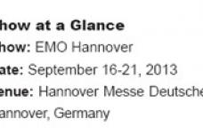 EMO 2013: Highlights intelligence in production