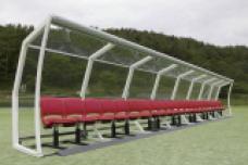 World's first glass roofs for player benches