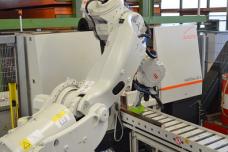 Sorting robot on an axis
