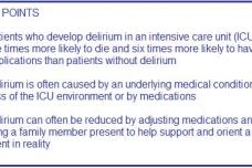 Patients with ICU delirium more likely to die