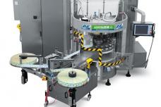 Linerless roll-fed self-adhesive labelling machine