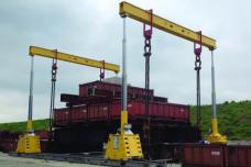 Smaller footprint gantry offers safe precision lifts