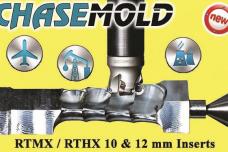 Molding difficult-to-cut materials by chasing with new line