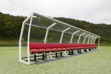 World's first glass roofs for player benches