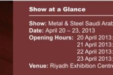 Optimal opportunities in Metal & Steel Saudi Arabia 2013